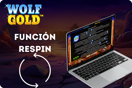 Función Money Respin jackpots Wolf Gold